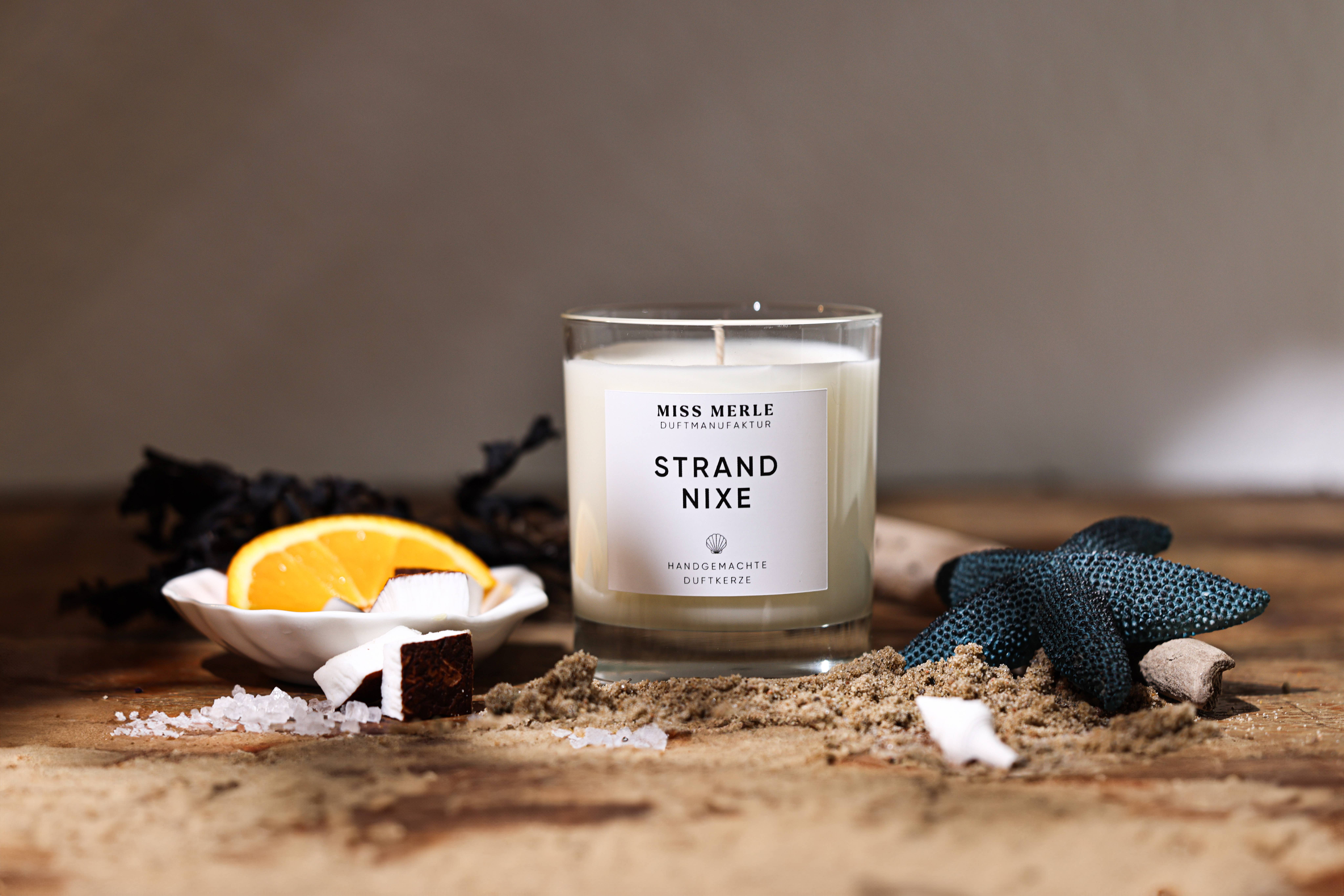 MISS MERLE Duftmanufaktur - Wholesale Jar/Filled Candle - Scented Candle BEACH MERMAID – Coconut Milk & Sea Salt1