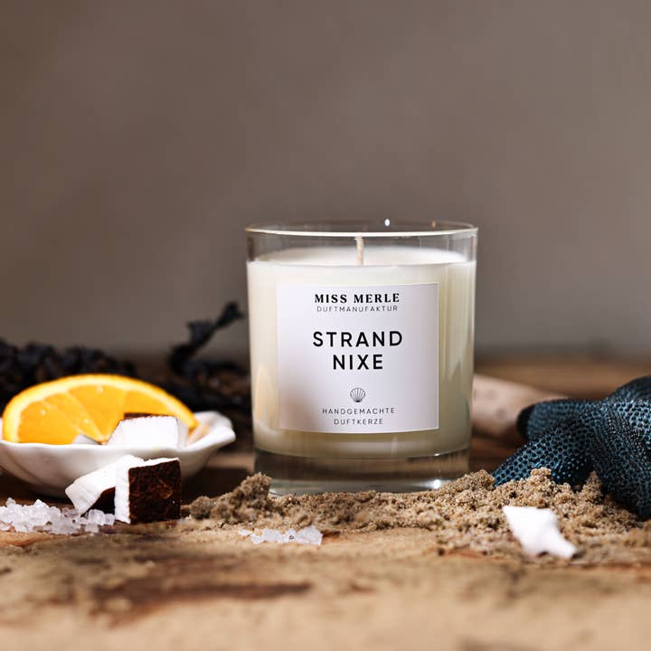 MISS MERLE Duftmanufaktur - Wholesale Jar/Filled Candle - Scented Candle BEACH MERMAID – Coconut Milk & Sea Salt1
