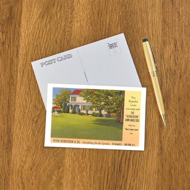 Found Image Press – wholesale Postcard – Postcard GD-09 Lawn Grass Seed Advertisement1