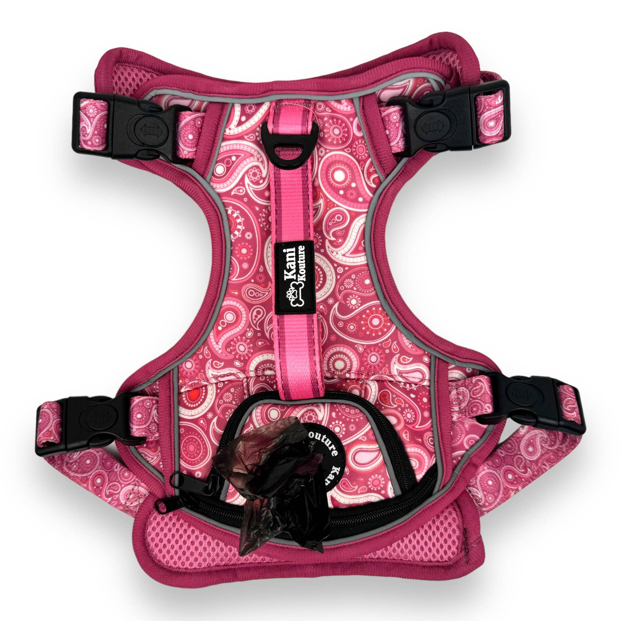 Kani Kouture - Wholesale Pet Harness - Dog - Pink Paisley - Adventure Harness5