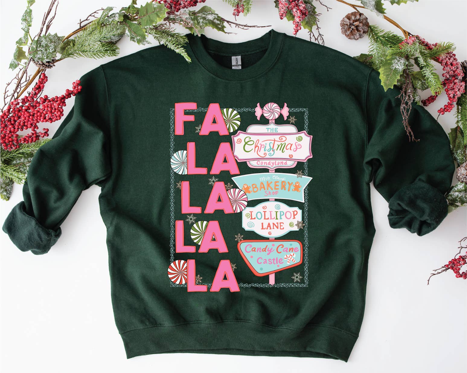 Southern Attitude Designs Inc – wholesale Sweatshirt med tryck - Dam – Falalala jul