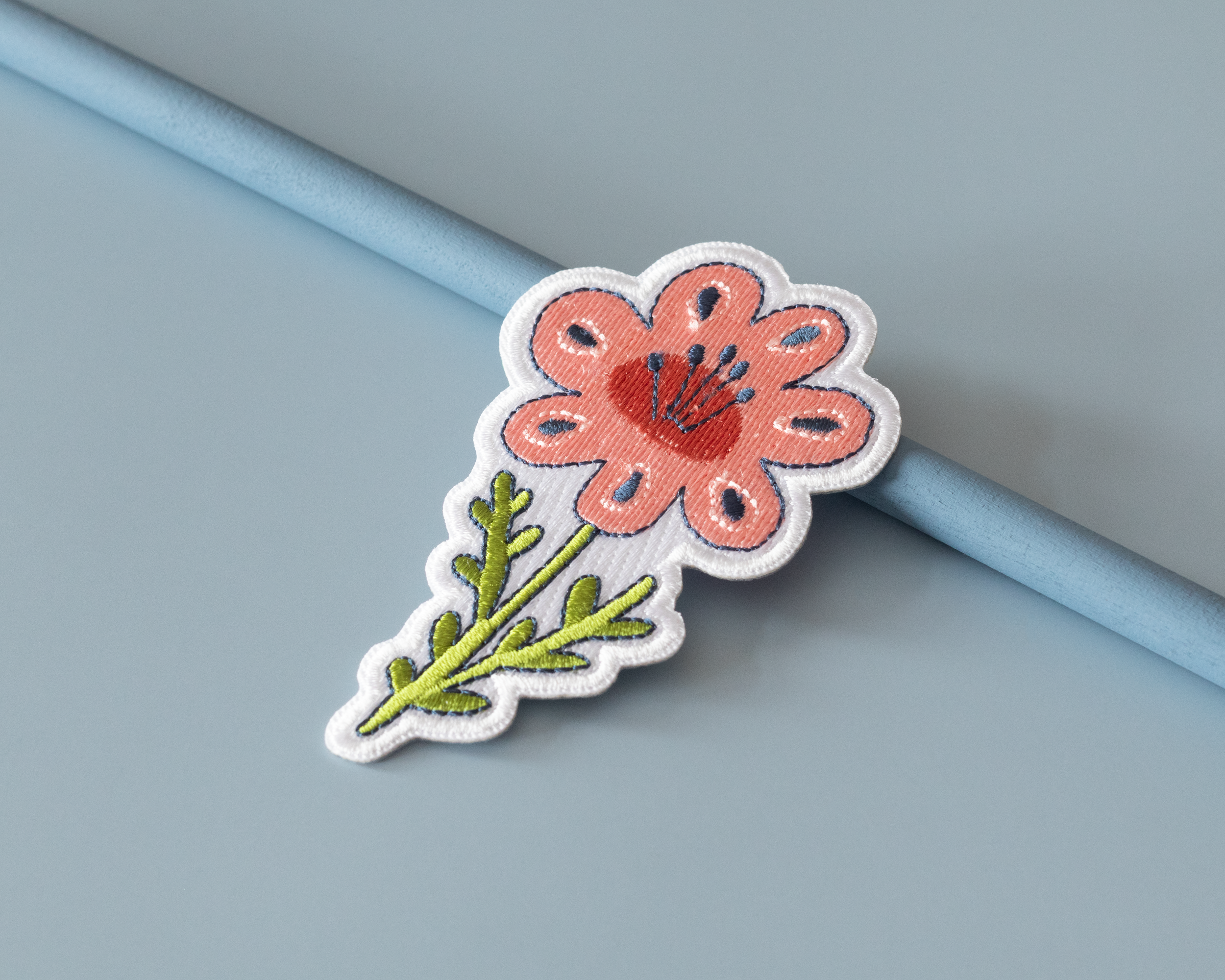 RippleSplash Studio - Wholesale Patch - Pink Floral Iron-On Patch4