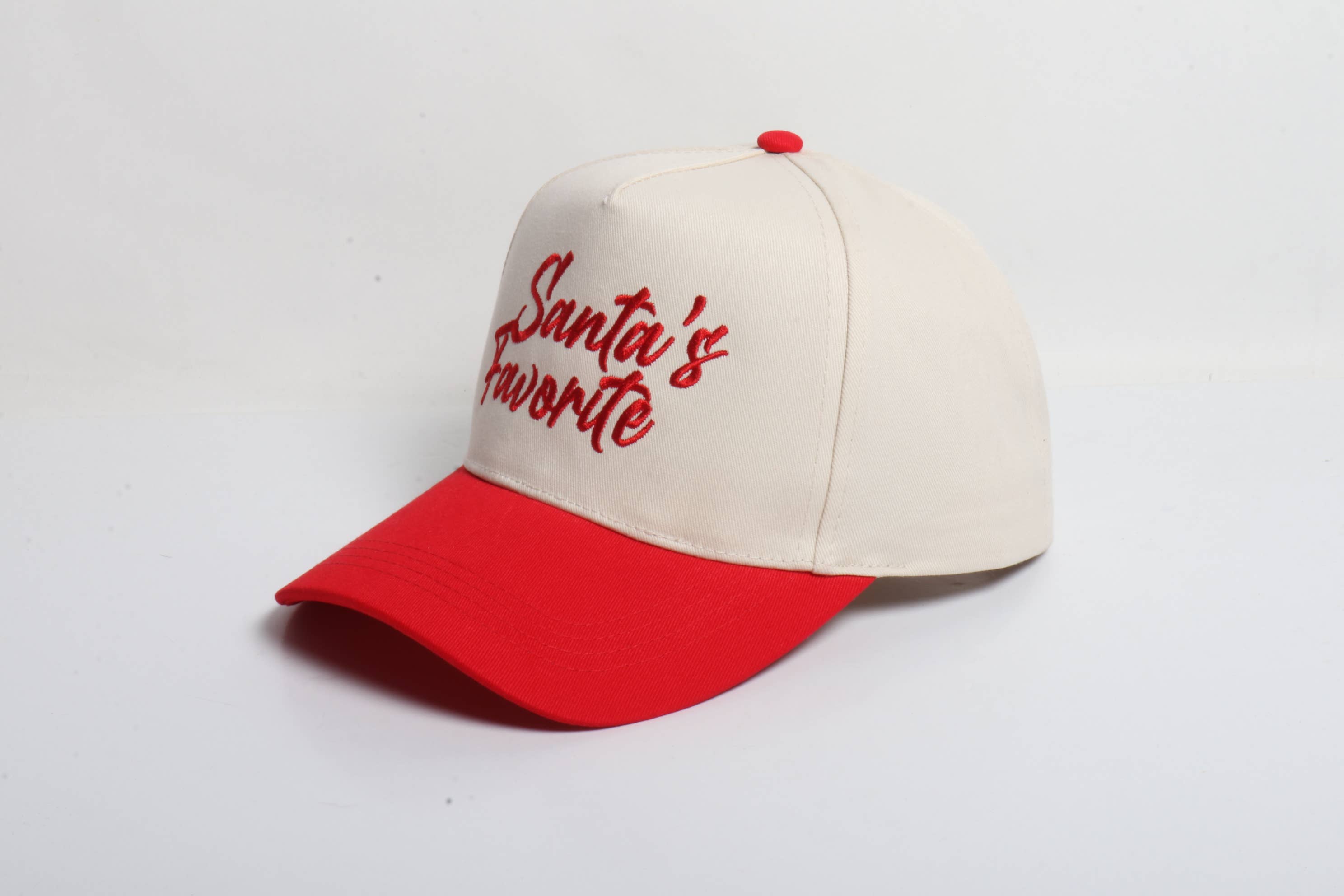 David And Young - Wholesale Baseball Cap - Women's - CHRISTMAS HOLIDAY SANTA'S FAVORITE 5 Panel Two Tone Cap5