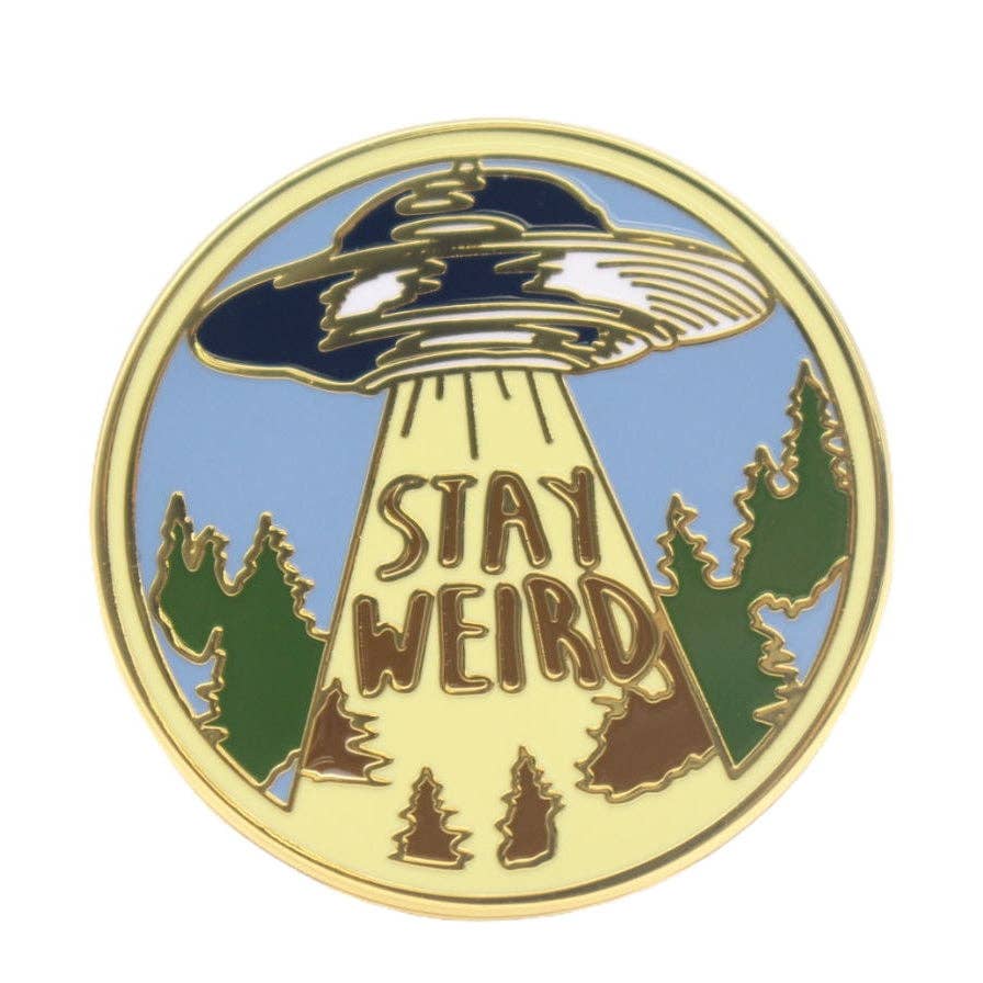 Shady Front - Wholesale Lapel Pin/Button - Stay Weird Enamel Pin0