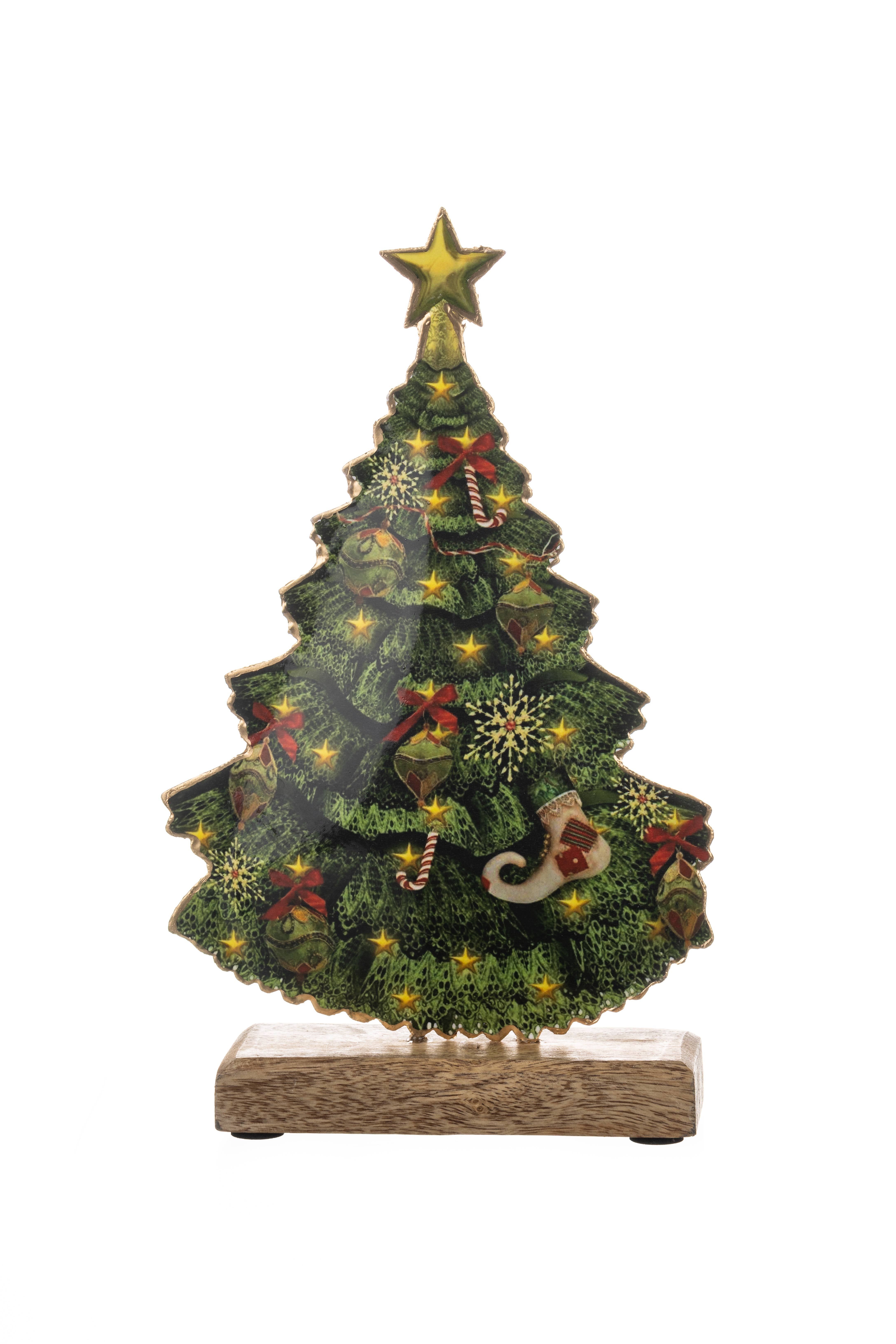 Shoeless Joe Ltd – wholesale Christmas decoration – Christmas Tree On Block1