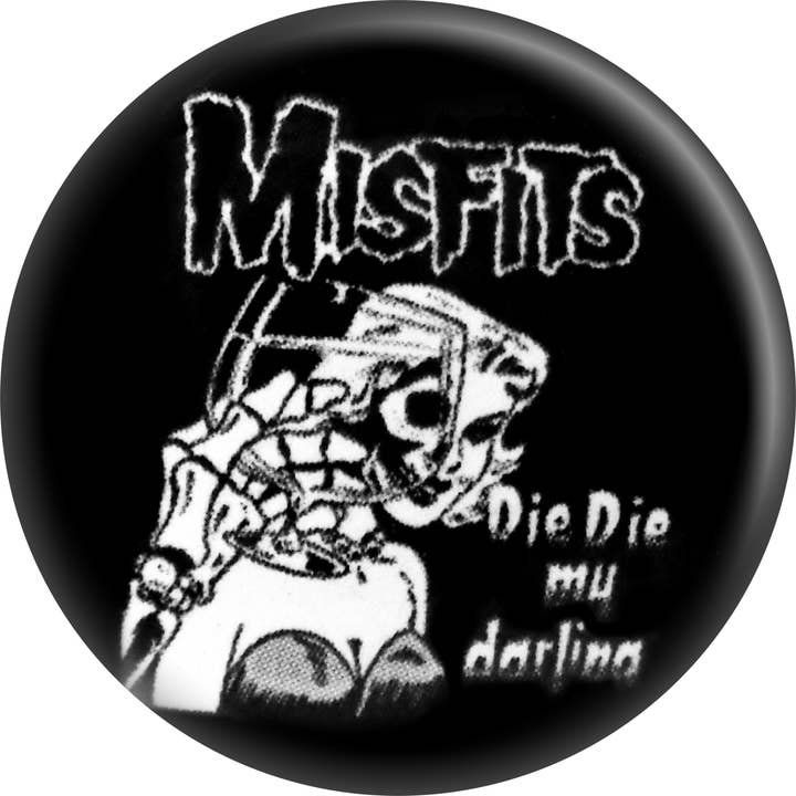Square Deal Recordings & Supplies - Wholesale Lapel Pin/Button - 1.25" Button - The Misfits Die My Darling - Punk Rock Music