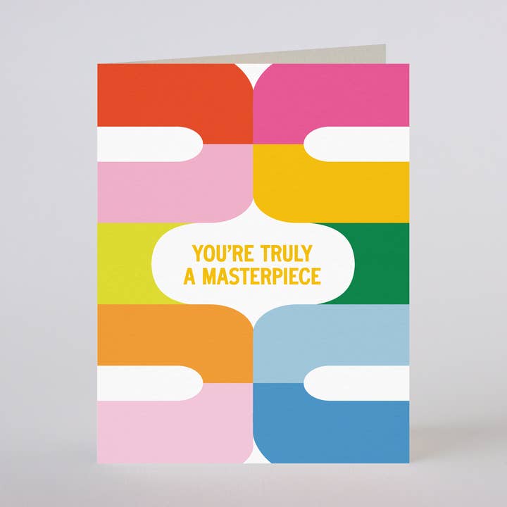 UNE ŒUVRE D'ART - carte de vœux pour la vente par Mixtape Paper Co.