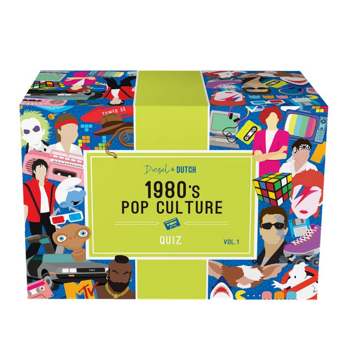 Jeu de quiz culture pop des années 1980 pour la vente par Diesel & Dutch