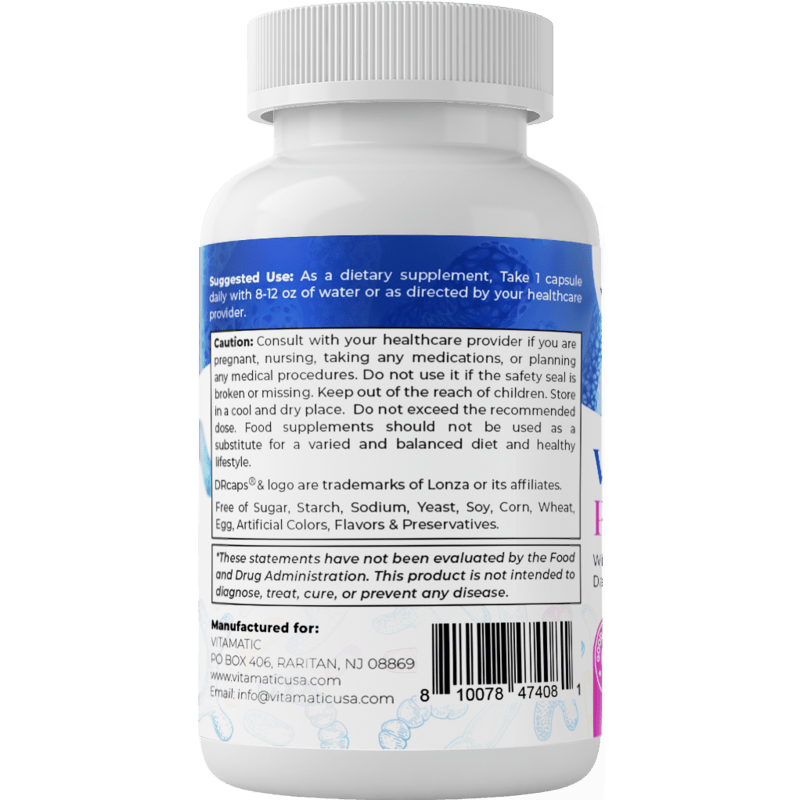 Vitamatic - Wholesale Oral Supplement/Vitamin - Vitamatic | Vaginal Probiotics 20 Billions 60 DR Capsules8