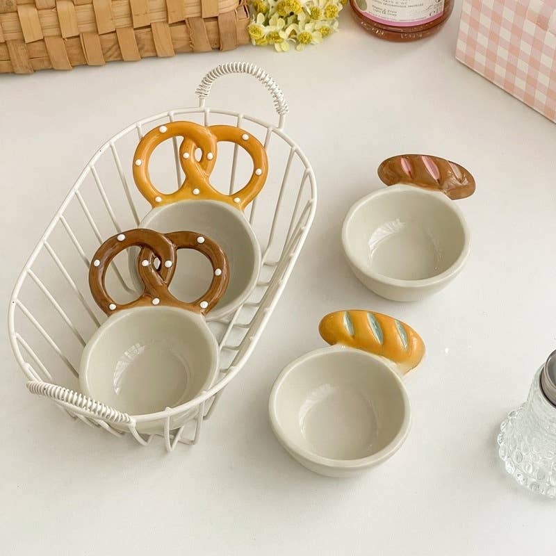 Otterware – Großhandel Gewürz-/Dipschale – Handgefertigte Mini-Keramikschalen - Brezel- & Laibgriffe5