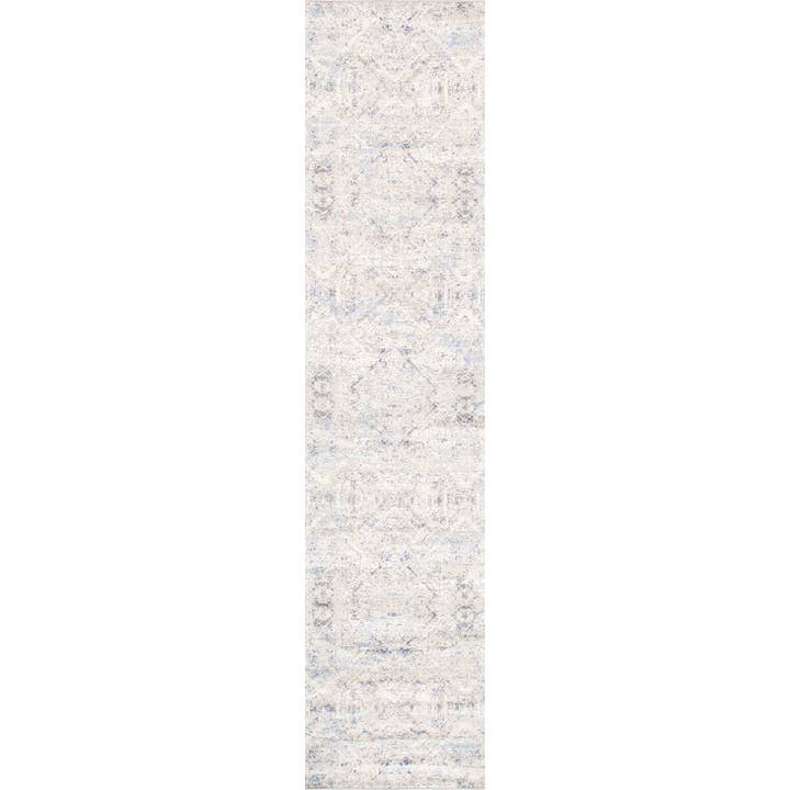 Pasargad Home - Wholesale Area Rug - Efes Geometric Light Gray/Light Blue Area Rug