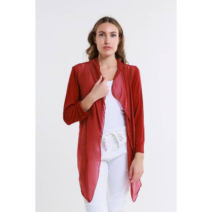 TINA Stephens Italy/Tees By Tina – wholesale Wrap – Women's – Ansley Silk Front Tie Wrap (BQ233)21