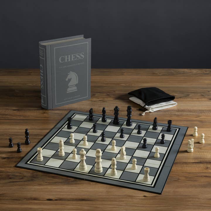 WS Game Company - Wholesale Board Game - Chess Vintage Bookshelf Edition