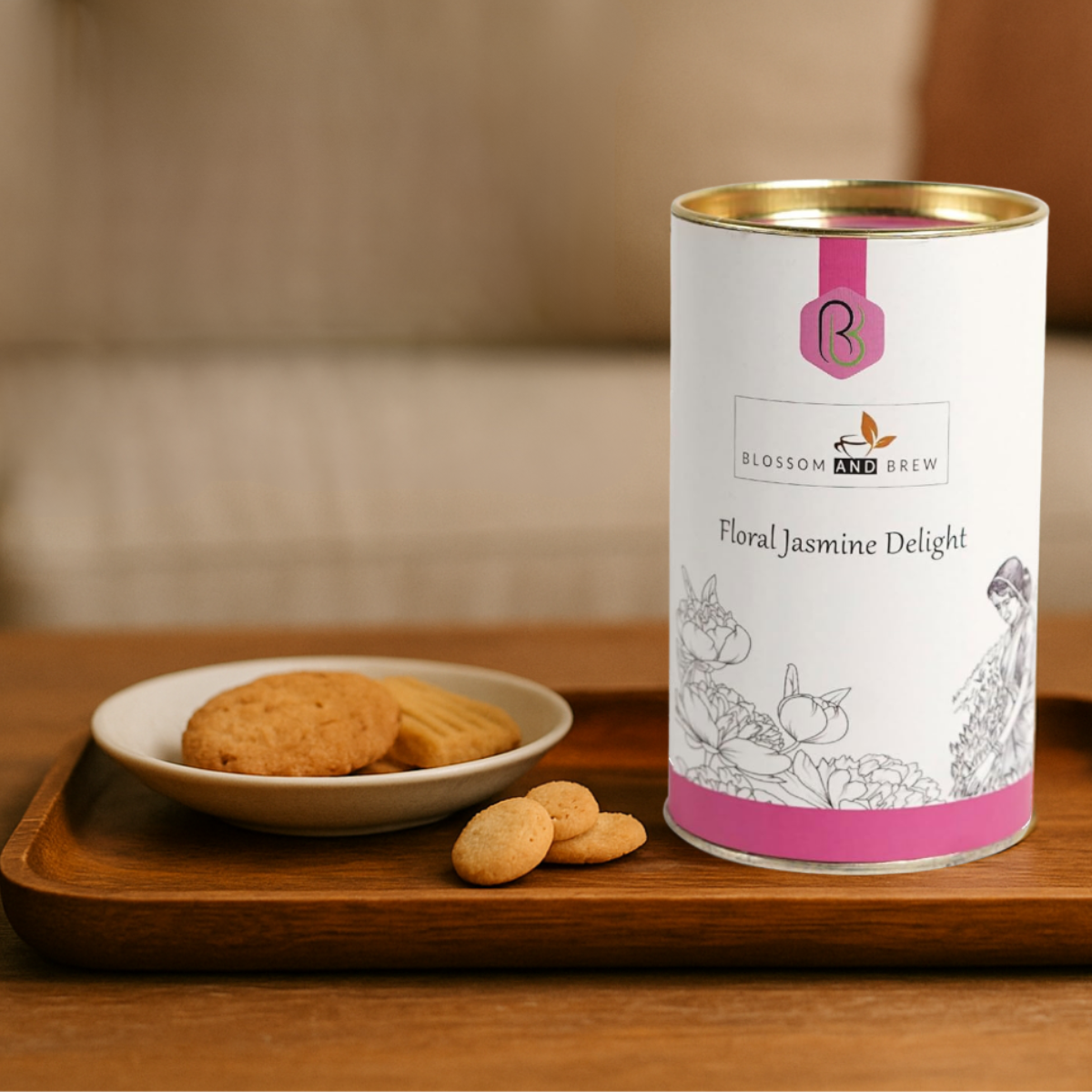 Blossom & Brew – wholesale Loose tea – Jasmine Green Tea- Floral Delight, Fragrant & Soothing11