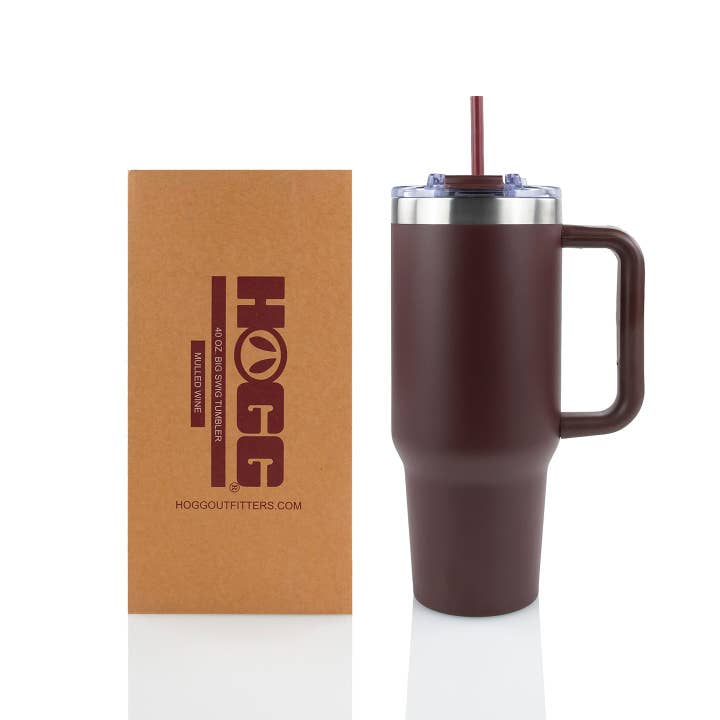 Hogg Outfitters - Wholesale Insulated Mug/Tumbler - 40oz POWDER COATED BIG SWIG TUMBLER - WINTER WONDERLAND