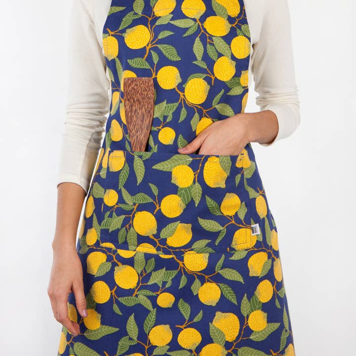 Now Designs by Danica - Wholesale Apron - Lemons Chef Apron2