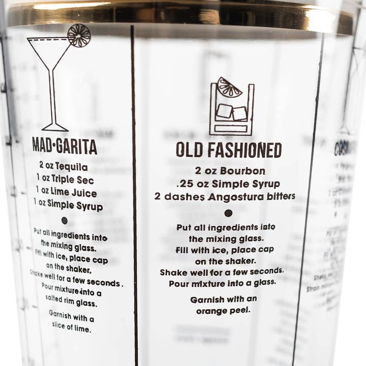 Mad Man - Wholesale Cocktail Shaker - Recipe Cocktail Shaker5