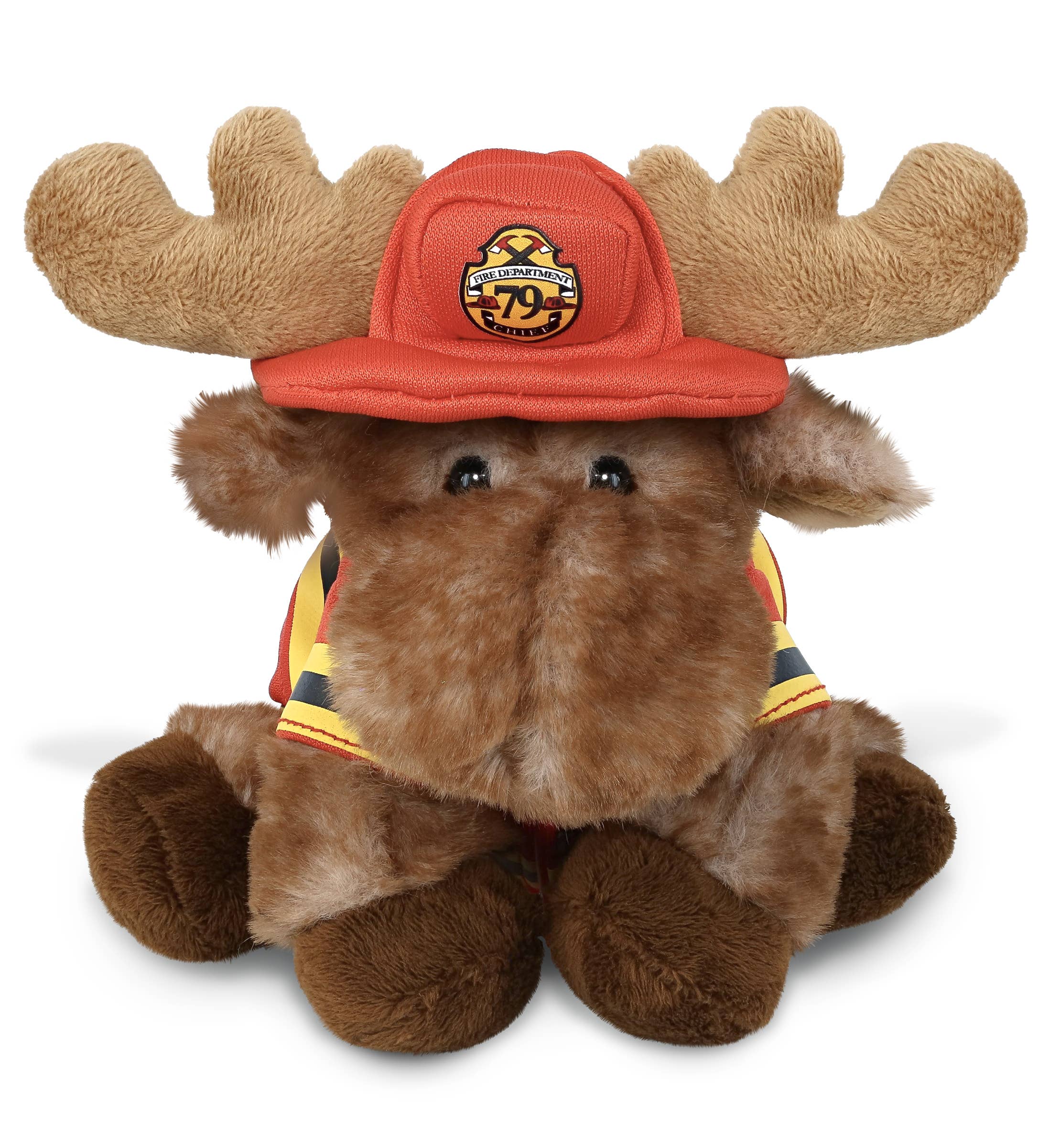Cota Global - Wholesale Stuffed/Plush Toy - Kids & Baby - Plush Fireman - Super Soft Plush - Brown Lying Moose0