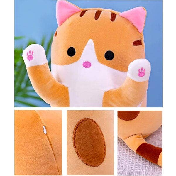 Showcase - Wholesale Stuffed/Plush Toy - Kids & Baby - Long Animal Plush Toy Styles (3FT Long!) | Orange Tabby Cat