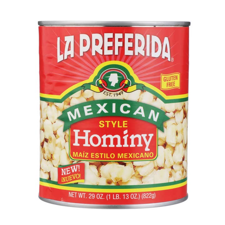 Mexican-Style Hominy for wholesale by La Preferida Inc