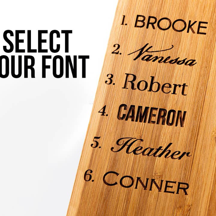 Left Coast Original – Base de copos por atacado – PORTA-COPOS DE BAMBU COM CÓDIGO QR - Conjunto de 43