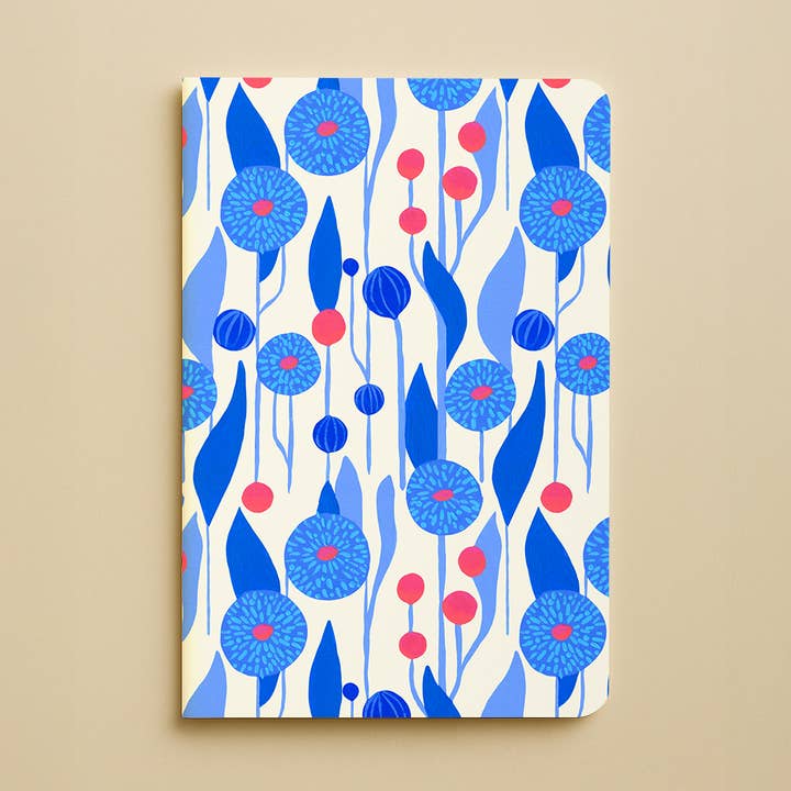 Notatbog - Blomstret Blå for engroshandel hos Hello couleur