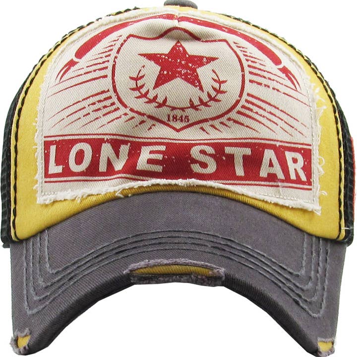 KBETHOS - Wholesale Trucker Hat - Unisex - LONE STAR MESHBACK BALLCAP7