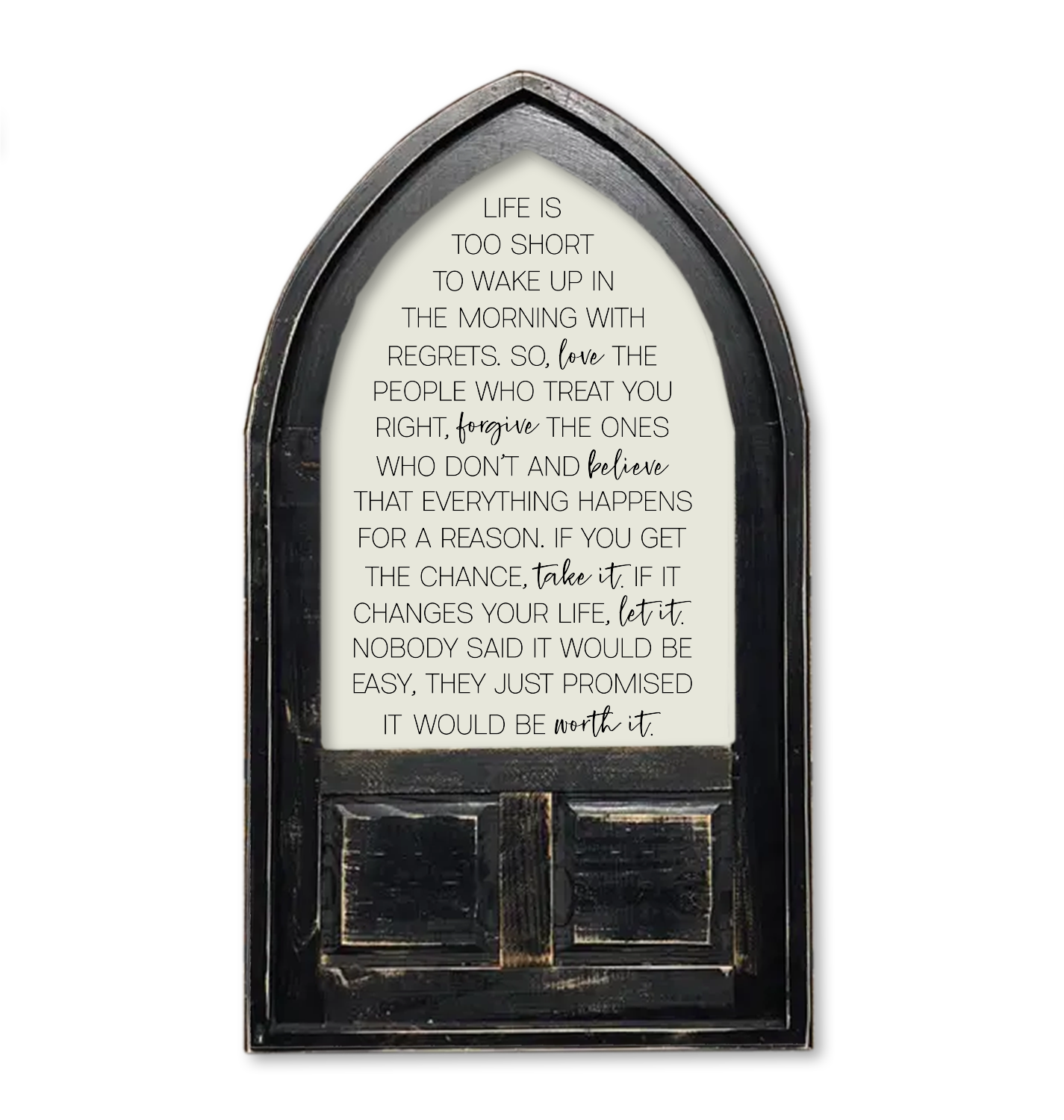 Jarmz Designs - Wholesale Sign - ARCH CANVAS LIFE IS WORTH IT1