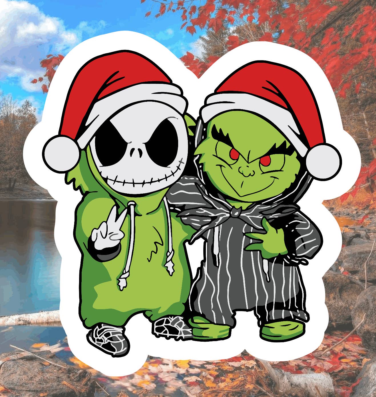 Crazilyhumbledesigns – wholesale Sticker – The grinch, Christmas, Waterproof, Hydroflask Stickers0