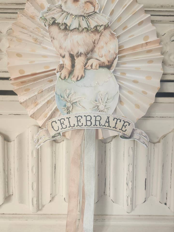 Easter Bunny n Egg Wand Decoration for wholesale by Little Heart Designs