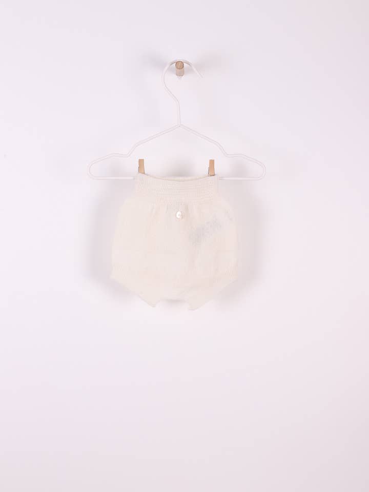 Bloomer knitted in wool and cashmere blend | LITTLE LOVE for wholesale by Wedoble: sustainable children's fashion