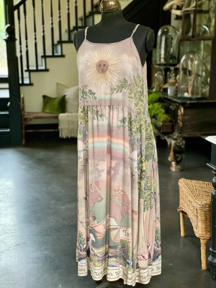 Market of Stars (Worldwide) - Wholesale Dress – Women's - Friendship Love & Truth Vintage Wash Bohéme Long Slip Dress10
