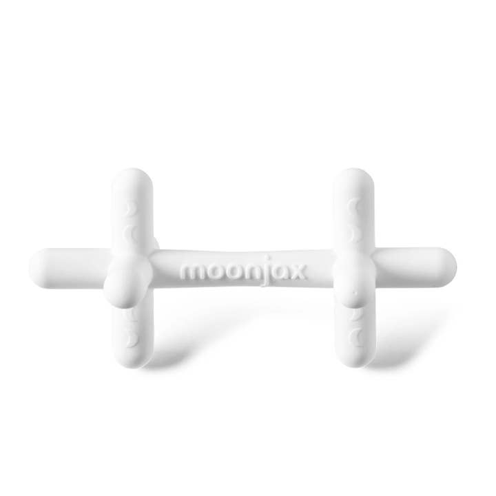 Moonjax - Wholesale Teether (Not Clip-On) - Baby - *NEW!* Moonjax® Baby Teether, Moonlight White Silicone