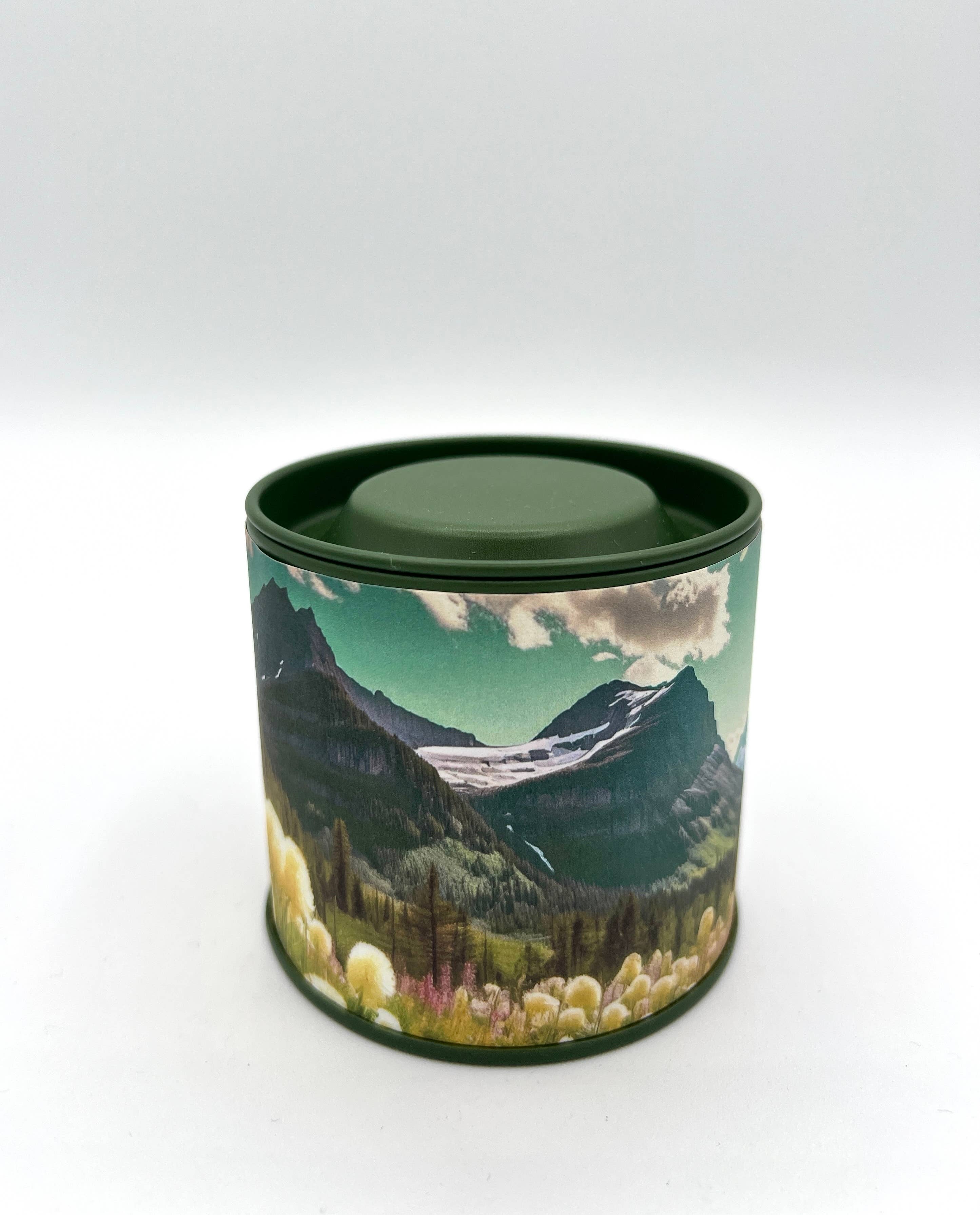 The Sacred Wild Candle Co - Vente Bougies de voyage - NOUVEAU ! Boîte de voyage avec carte vintage - MONTANA DERNIER MEILLEUR ENDROIT1