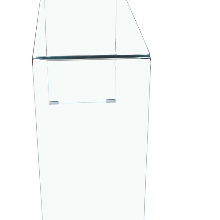 HomeRoots - Wholesale Console Table - 43" Clear Glass Solid Console Table4