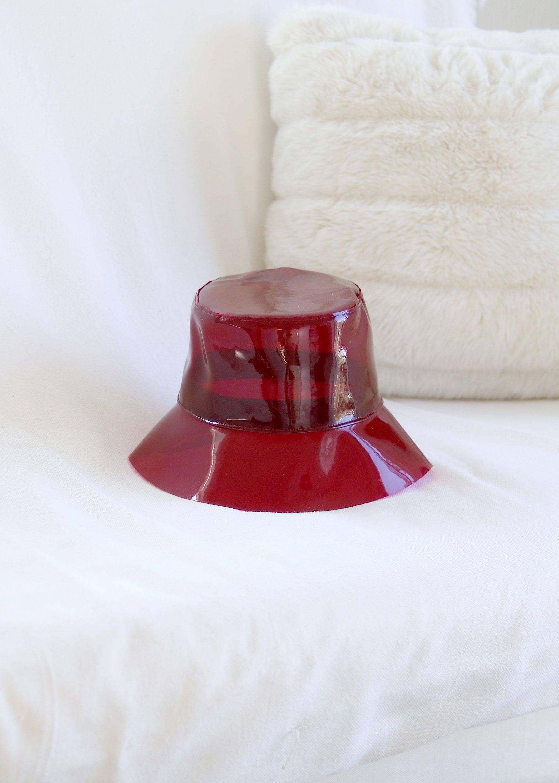 Lastelier – Acessório de chapéu - Mulher por atacado – Moulin Rouge ® x Lastelier - Bob Ibiza vermelho transparente6