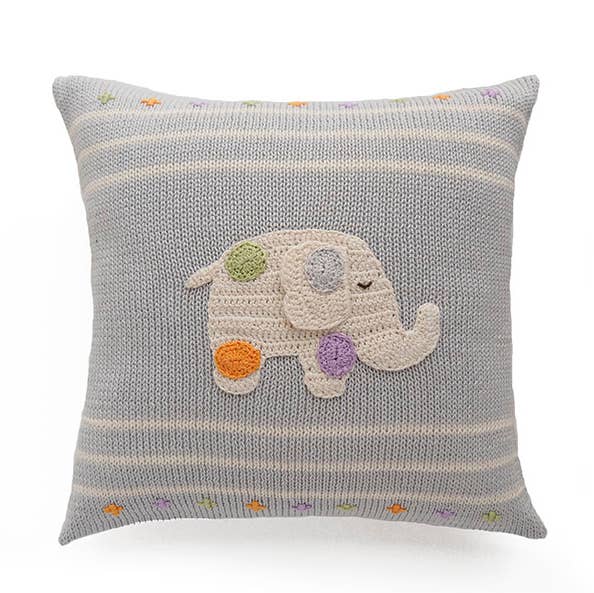 Melange Collection - Wholesale Throw/Decorative Pillow - 10"  Polka Dot Elephant Pillow0