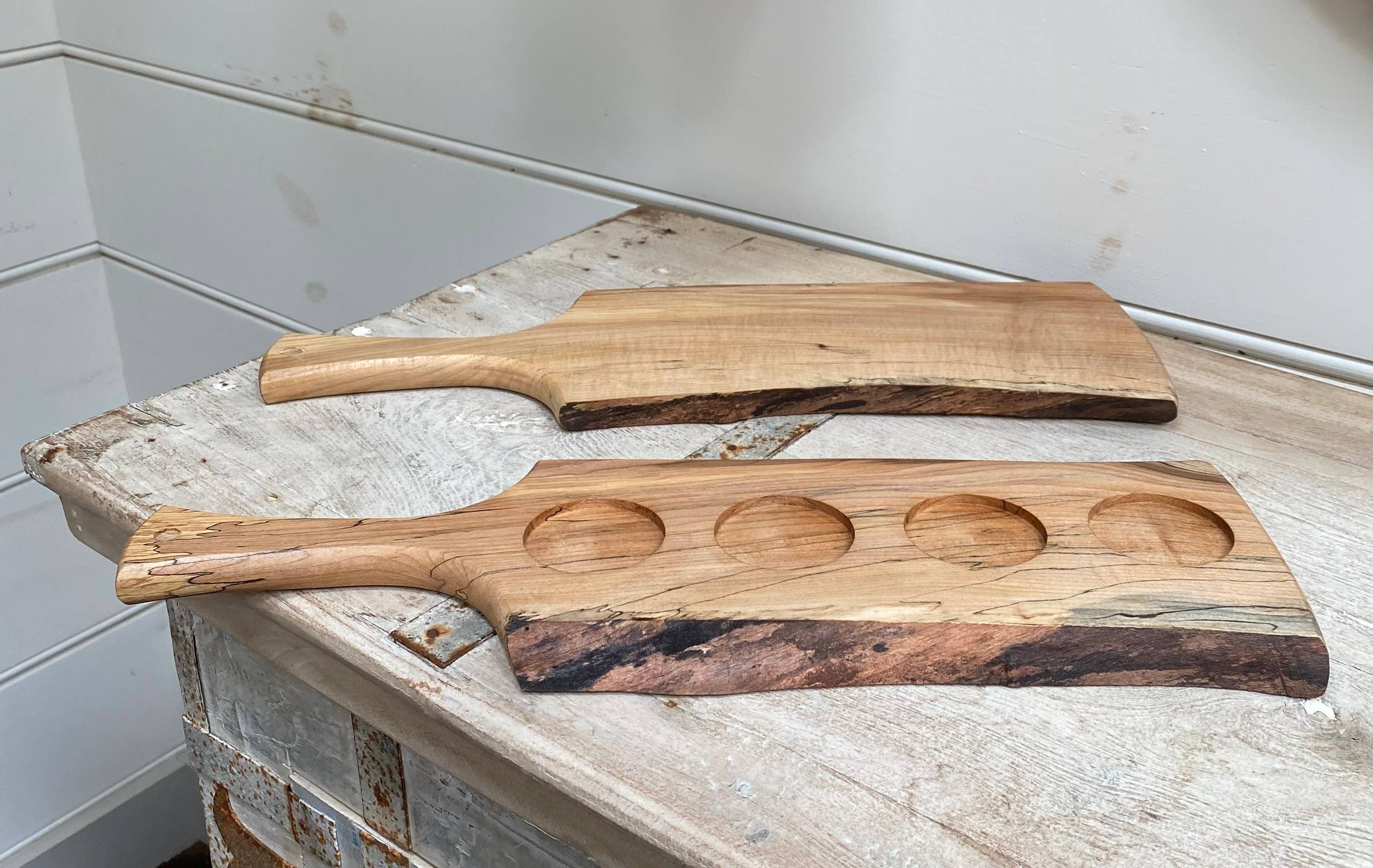 Petermans Boards and Bowls Inc. - Wholesale Cheese Board - 18" beer flight boards / charcuterie boards13