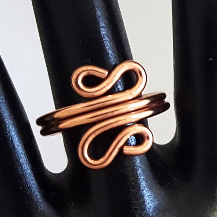 Costello International - Wholesale Cocktail/Statement Ring - Art Deco Pure Healing Copper Rings4