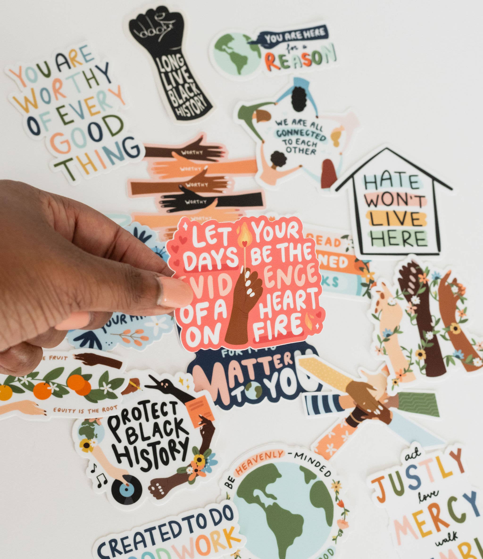 Oh Happy Dani - Wholesale Sticker - A Heart on Fire Sticker2