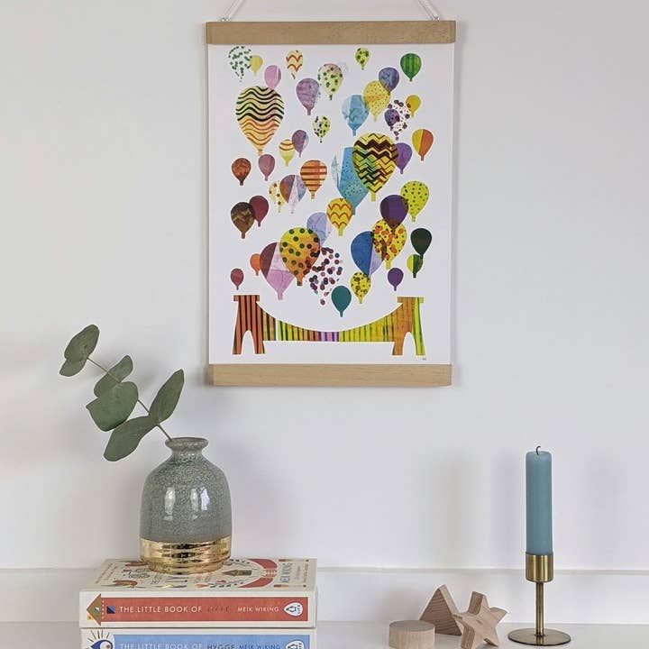 Slow Sunday - Wholesale Art Print - ‘Colourful Bristol Balloons’ Clifton Suspension Bridge Fine4