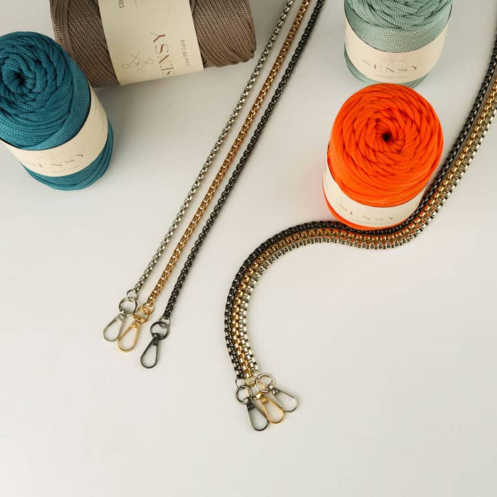 Sensy – Engroshandel Taskerem - Unisex – Metal kæderem - kasseformet8