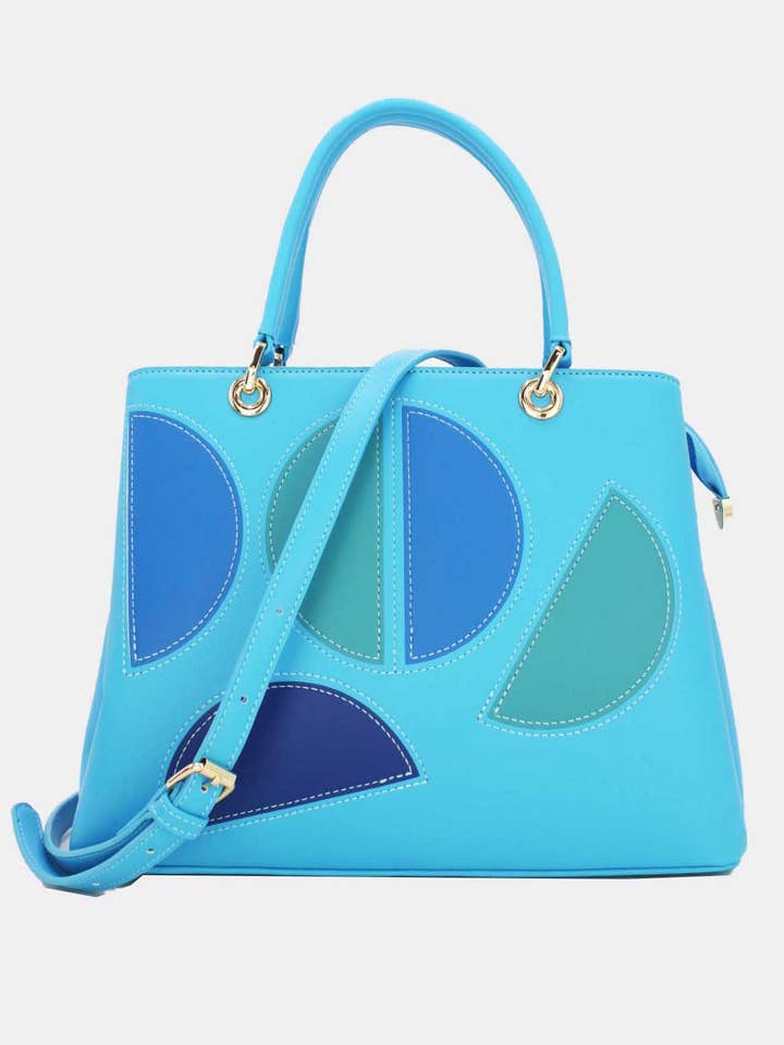 Half Moon Decorated Handbag-22B-5532 for wholesale by Tom&Eva (F.D.M diffusion)