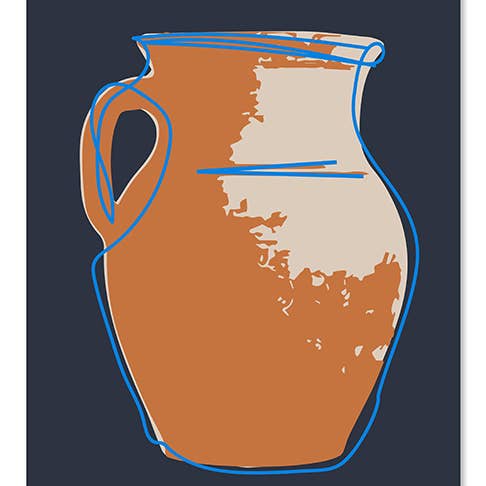 Beau vase en poterie 1 pour la vente par RGB Fineart