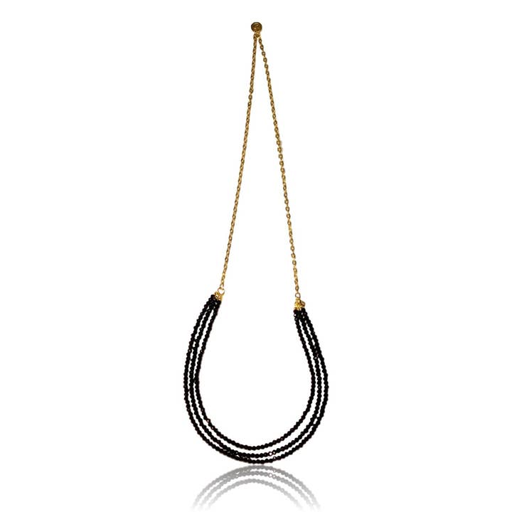 Collier ras-de-cou ou superposé « Angel » (noir) pour la vente par Laura Grove Design