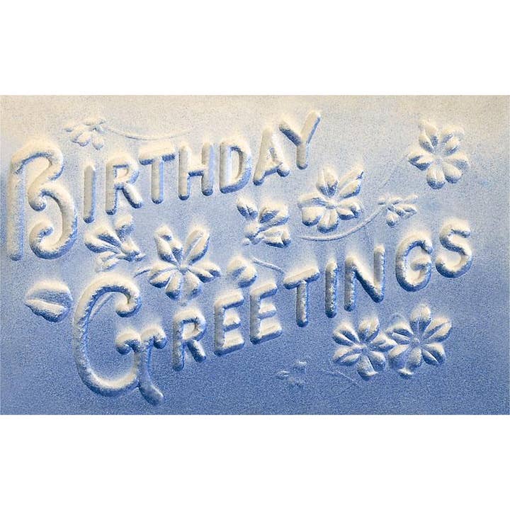Art Print HB-570 Embossed Birthday Greetings for wholesale by Found Image Press