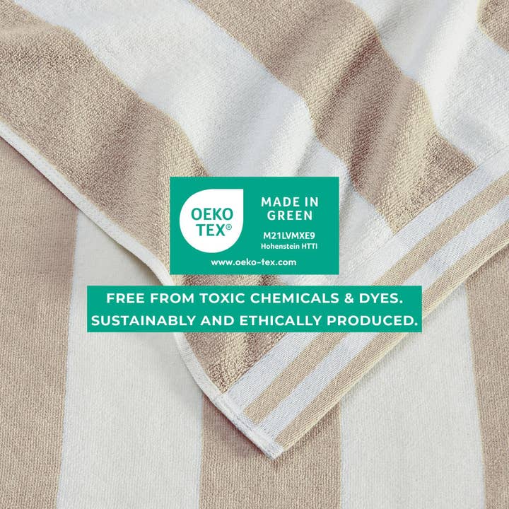 BH Collective - Wholesale Beach Towel - 4 Pack Striped Cabana Oversized Beach Towel - Edgartown