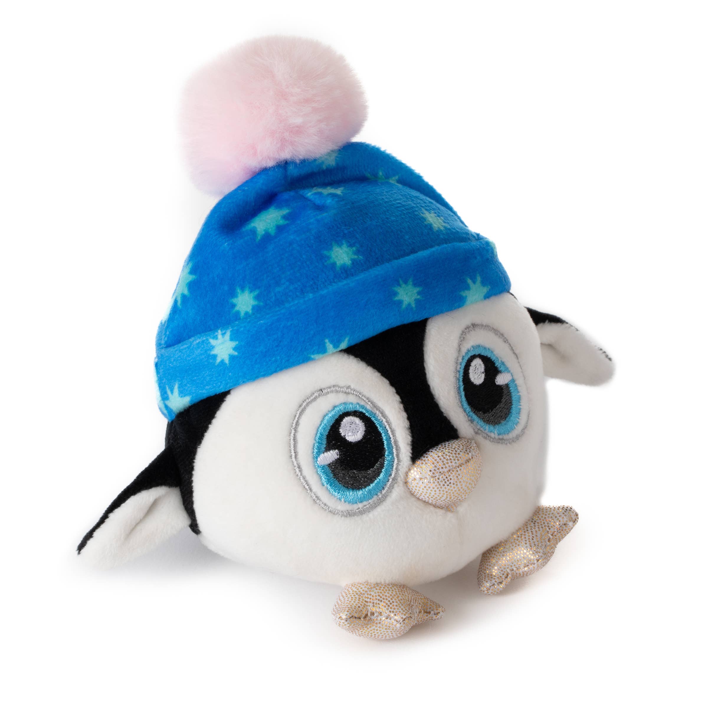 The Petting Zoo - Wholesale Squishy Toy - Kids & Baby - Holiday Squishiez Penguin Asst with Hat Blue, Green, Red Interactive Toy3