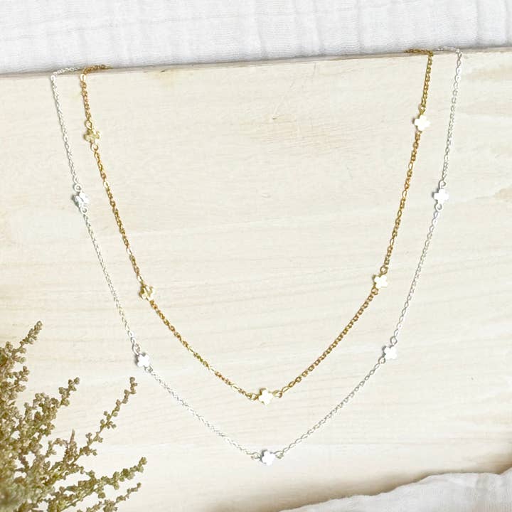 Faithful Necklace in Gold and Silver for wholesale by ShopWell