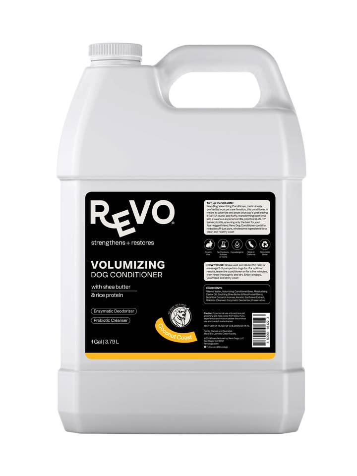 Volumizing Dog Conditioner - Coconut Coast - 1 Gallon for wholesale by REVO Dogs